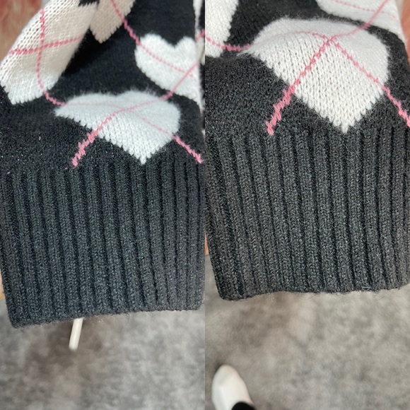 Torrid vegan cashmere oversized long sleeve V-neck heart cardigan sweater 3X - Picture 11 of 17